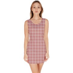 Abstrait Carreaux Rose/blanc Bodycon Dress by kcreatif