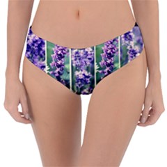 Collage Fleurs Violette Reversible Classic Bikini Bottoms by kcreatif