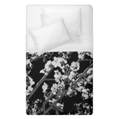 Fleurs De Cerisier Noir & Blanc Duvet Cover (single Size)