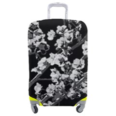 Fleurs De Cerisier Noir & Blanc Luggage Cover (medium) by kcreatif