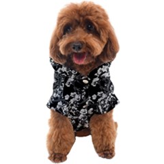 Fleurs De Cerisier Noir & Blanc Dog Coat by kcreatif