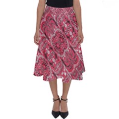 Fancy Ornament Pattern Design Perfect Length Midi Skirt by dflcprintsclothing