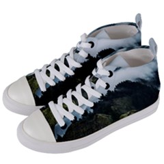 Green Mountain Women s Mid-top Canvas Sneakers by goljakoff