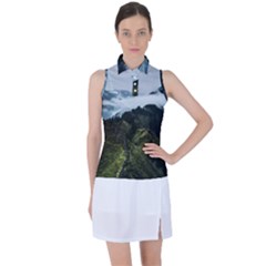 Green Mountain Women s Sleeveless Polo Tee by goljakoff