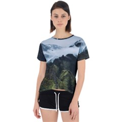 Green Mountain Open Back Sport Tee by goljakoff