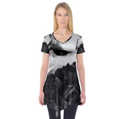 Whales Dream Short Sleeve Tunic  by goljakoff