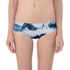 Blue Whale In The Clouds Classic Bikini Bottoms by goljakoff