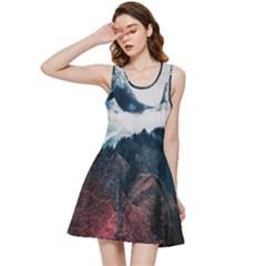 Blue Whale In The Clouds Inside Out Racerback Dress by goljakoff