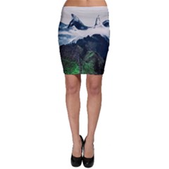 Whales Peak Bodycon Skirt by goljakoff