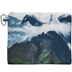Whales Peak Canvas Cosmetic Bag (xxxl) by goljakoff