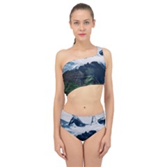 Whales Peak Spliced Up Two Piece Swimsuit by goljakoff
