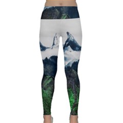 Whales Peak Lightweight Velour Classic Yoga Leggings by goljakoff