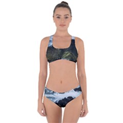 Whale Lands Criss Cross Bikini Set by goljakoff