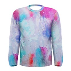 Rainbow Paint Men s Long Sleeve Tee by goljakoff