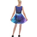 Blue paint Velvet Skater Dress View2