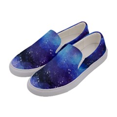 Blue Paint Women s Canvas Slip Ons by goljakoff