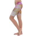 Golden paint Kids  Lightweight Velour Cropped Yoga Leggings View2