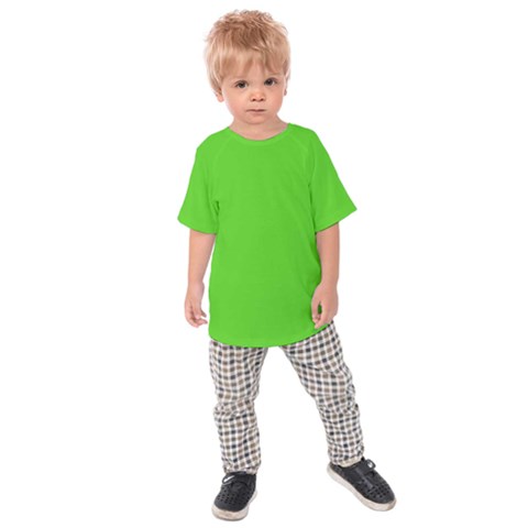 Bright Green Kids  Raglan Tee by FabChoice