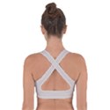 Abalone Grey Cross Back Sports Bra View2