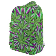 Purple, White, Green, Marijuana, Leaves, Cbdoilprincess  5de76707-e767-40d0-a70d-e7c36407f0a3 Classic Backpack by CBDOilPrincess1