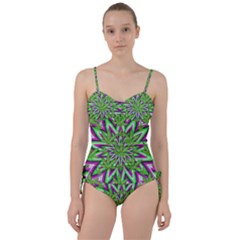 Purple, White, Green, Marijuana, Leaves, Cbdoilprincess  5de76707-e767-40d0-a70d-e7c36407f0a3 Sweetheart Tankini Set