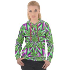 Purple, White, Green, Marijuana, Leaves, Cbdoilprincess  5de76707-e767-40d0-a70d-e7c36407f0a3 Women s Overhead Hoodie