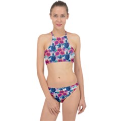 Tropical Flowers Turtles Cbdoilprincess 9a8efa63-1b6b-4226-a85c-858859e581d8 Racer Front Bikini Set by CBDOilPrincess1