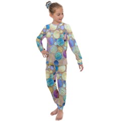 Tiles Cbdoilprincess Eb49aa06-f1b9-412e-836d-30c28dd8f7d9 Kids  Long Sleeve Set 