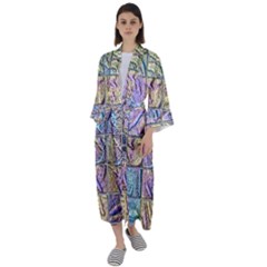 Tiles Cbdoilprincess 9bce4aa2-e68c-4f2b-9a83-c8e38fcd4516 Maxi Satin Kimono