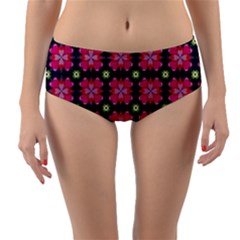 Pattern Of Hearts Reversible Mid-waist Bikini Bottoms by SychEva