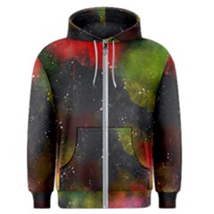 Abstract Paint Drops Men s Zipper Hoodie by goljakoff