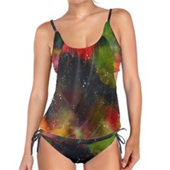 Abstract Paint Drops Tankini Set by goljakoff