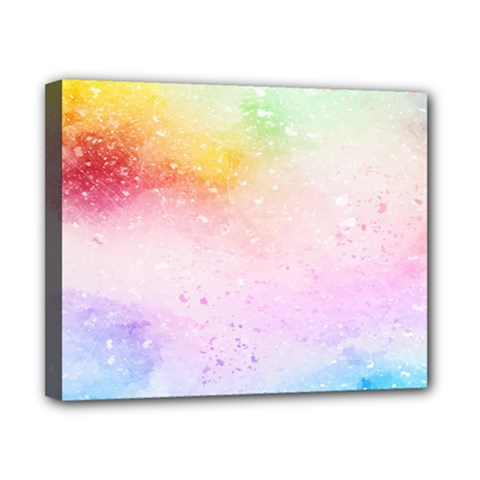 Rainbow Paint Canvas 10  X 8  (stretched) by goljakoff