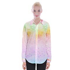 Rainbow paint Womens Long Sleeve Shirt