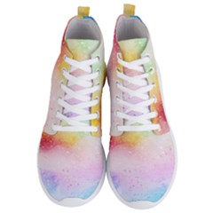 Rainbow Paint Men s Lightweight High Top Sneakers by goljakoff