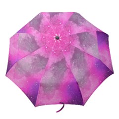 Purple Space Paint Folding Umbrellas by goljakoff