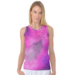 Purple Space Paint Women s Basketball Tank Top