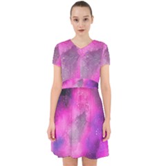 Purple Space Paint Adorable In Chiffon Dress by goljakoff