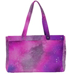 Purple Space Paint Canvas Work Bag by goljakoff