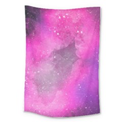 Purple Space Paint Large Tapestry by goljakoff