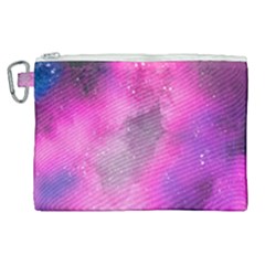 Purple Space Paint Canvas Cosmetic Bag (xl) by goljakoff