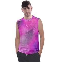 Purple Space Paint Men s Regular Tank Top by goljakoff