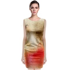 Gold Drops Sleeveless Velvet Midi Dress by goljakoff