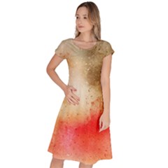 Gold Drops Classic Short Sleeve Dress by goljakoff