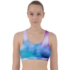 Metallic Paint Back Weave Sports Bra by goljakoff