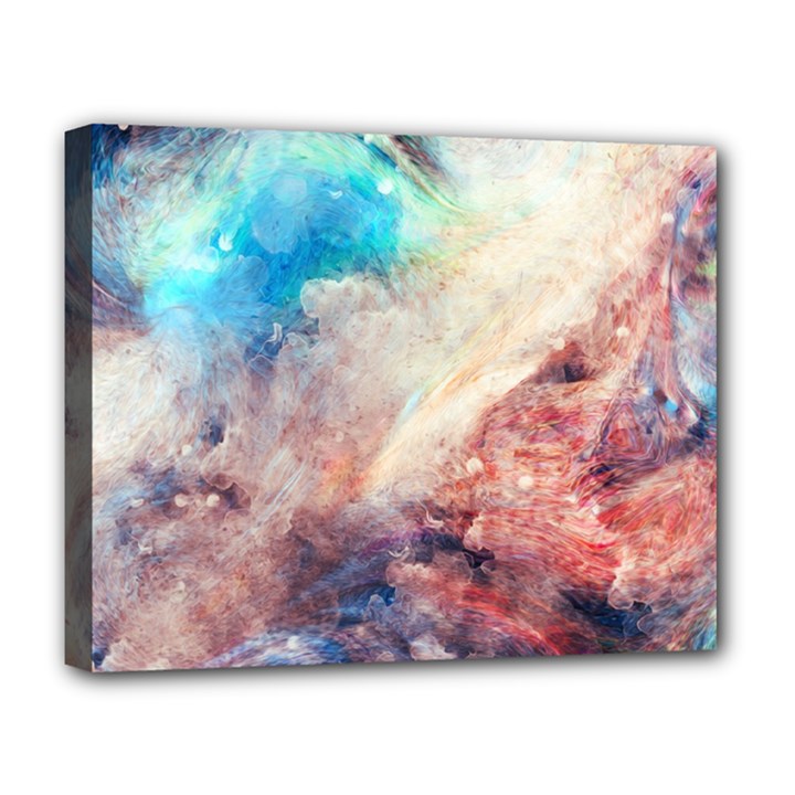 Abstract galaxy paint Deluxe Canvas 20  x 16  (Stretched)