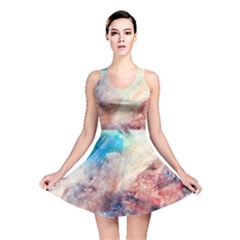 Abstract Galaxy Paint Reversible Skater Dress by goljakoff