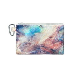 Abstract Galaxy Paint Canvas Cosmetic Bag (small) by goljakoff