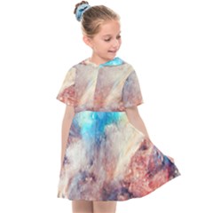 Abstract Galaxy Paint Kids  Sailor Dress by goljakoff