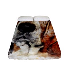 Dog Paint Fitted Sheet (full/ Double Size) by goljakoff